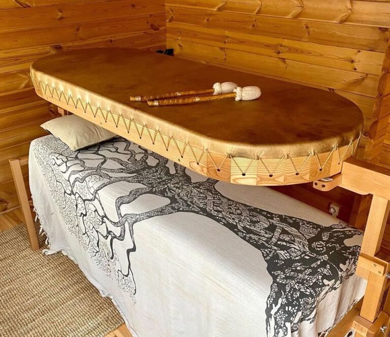 Tambour de Massage sur support articulé.